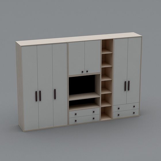 Modern Minimalist TV Cabinet 3D model