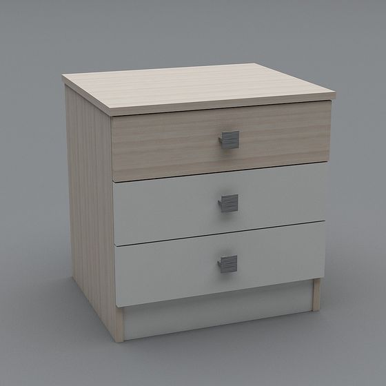 Elegant Minimalistic Nightstand 3D model