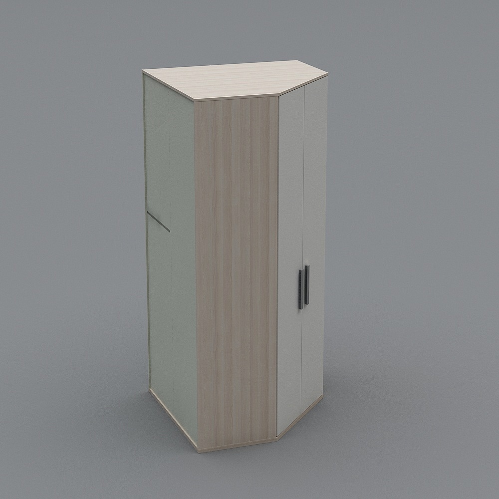 Modern Corner Storage Cabinet 3D model
