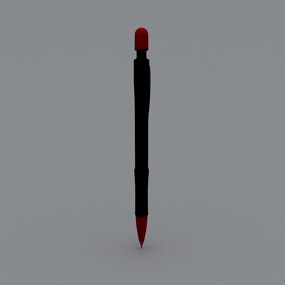 Stylish Low-Poly 3D Model Pen