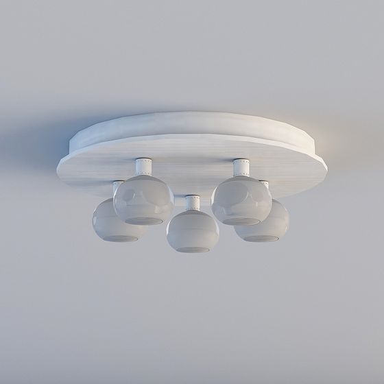 Stylish Low-Poly Pendant Light 3D model