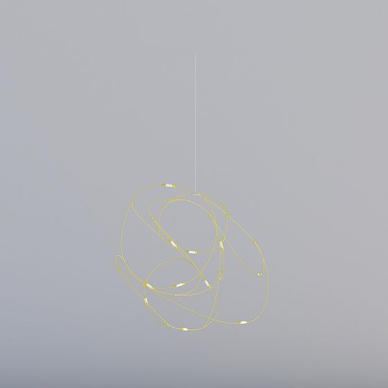 Flowing Light Fixture 3D model for Contemporary Spaces