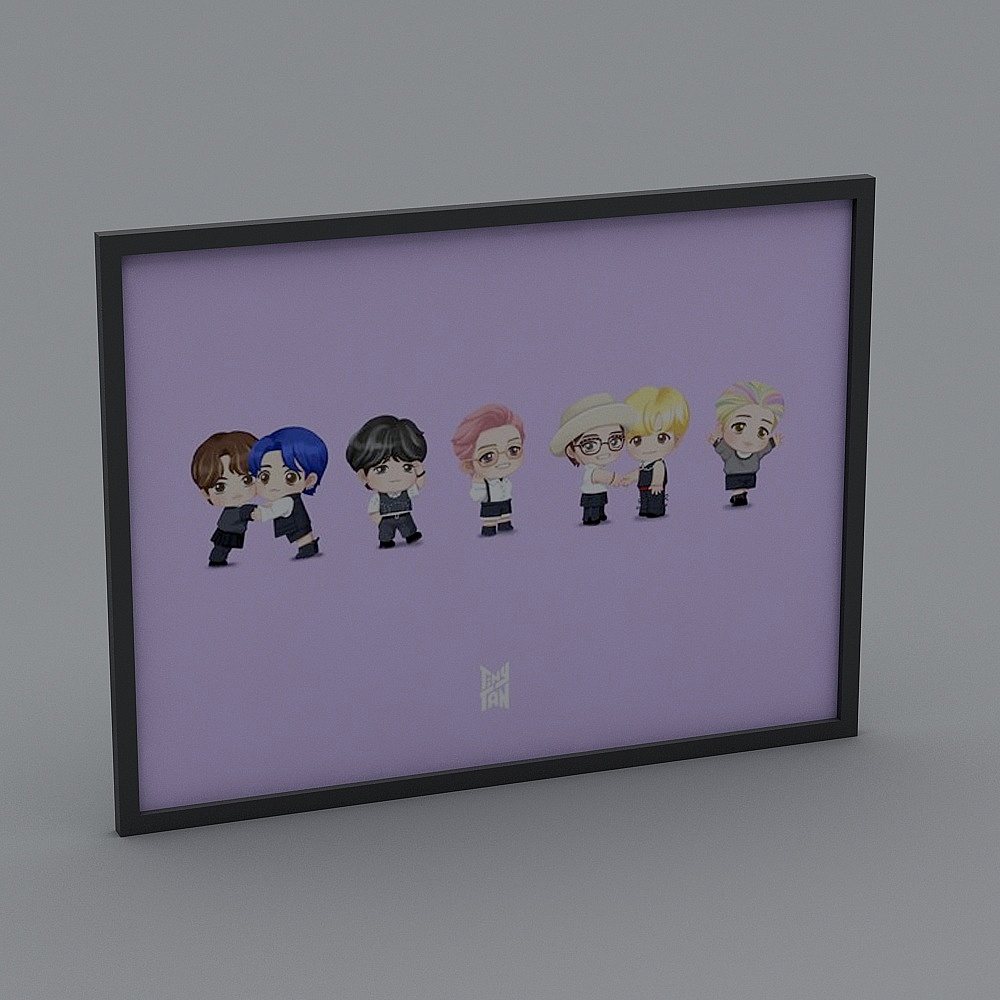Chibi Friends 3D model