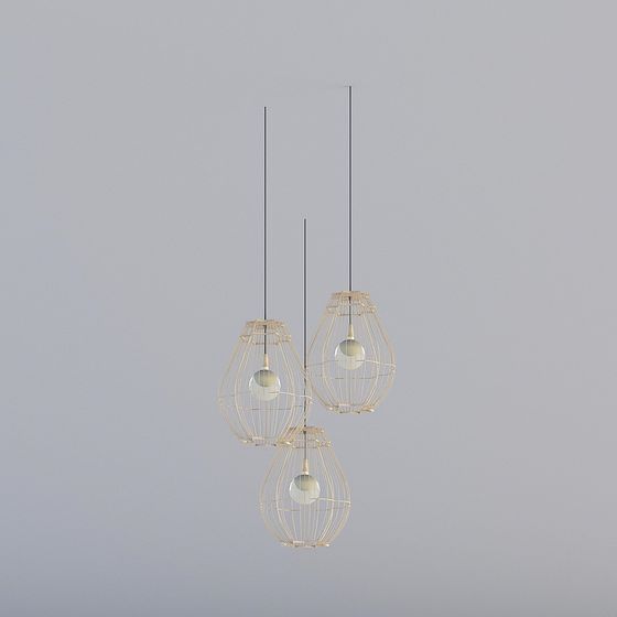 Wire Cage Pendant 3D model