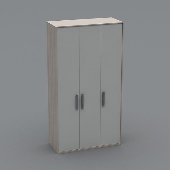 Modern Low-Poly Wardrobe 3D model