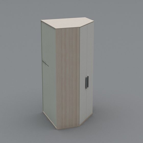 Stylish Corner Storage Cabinet 3D model