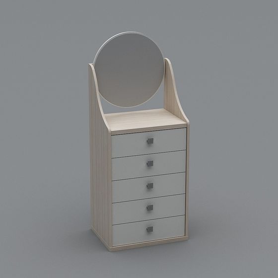 Modern Minimalist Vanity Table 3D model