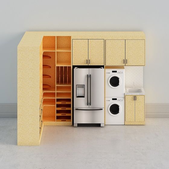 Modern Multifunctional Storage Cabinet 3D model