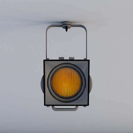 Low Poly 3D Traffic Light Model