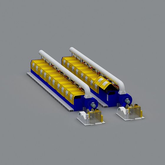 Unique Low-Poly Industrial Aesthetic 3D Model