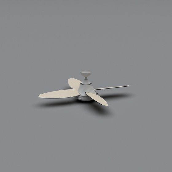 Sleek Minimalist Ceiling Fan 3D model