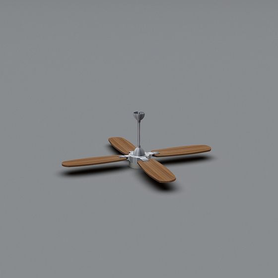 Stylish Minimalist Ceiling Fan 3D model