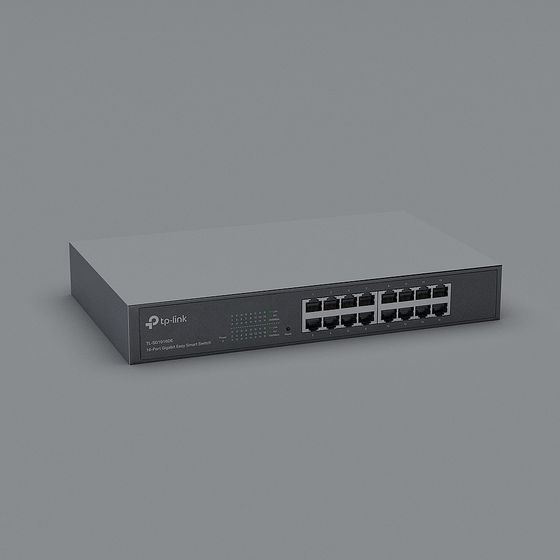 TP-Link TL-SG1016DE 16-Port Gigabit Easy Smart Switch 3D Model