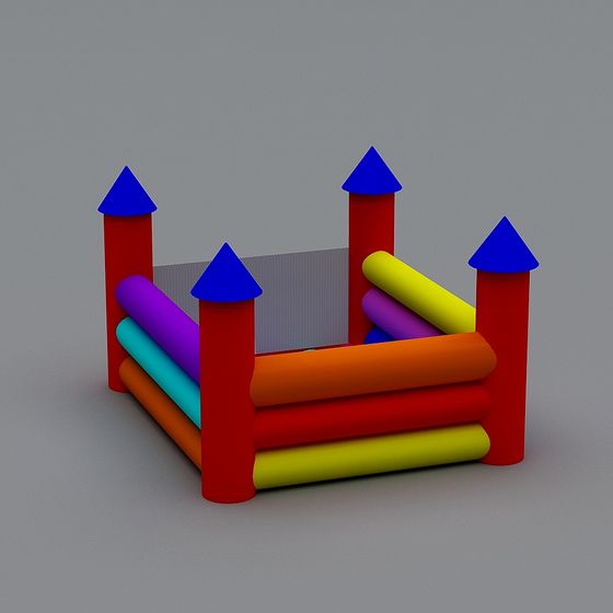 Playful Bouncy Castle 3D Model