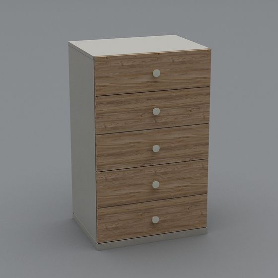 Elegant Minimalist Storage Cabinet 3D model