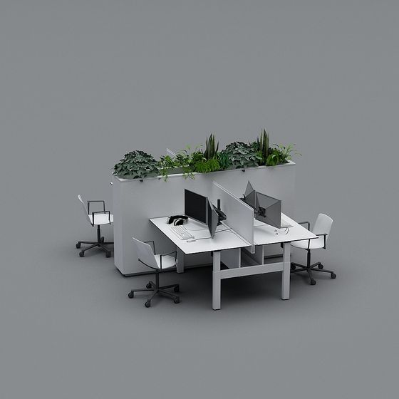 Green Workspace 3D model