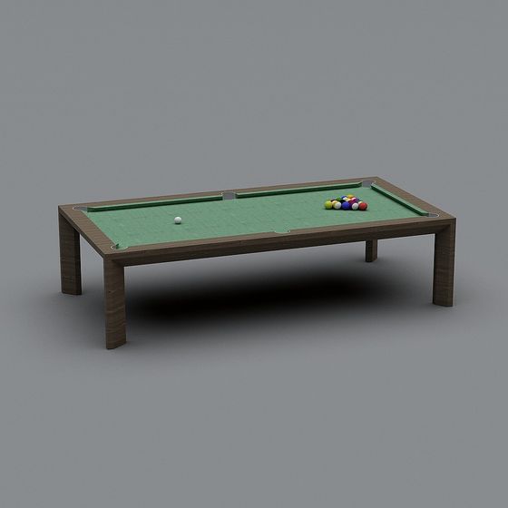 Classic Pool Table 3D model for Virtual Spaces