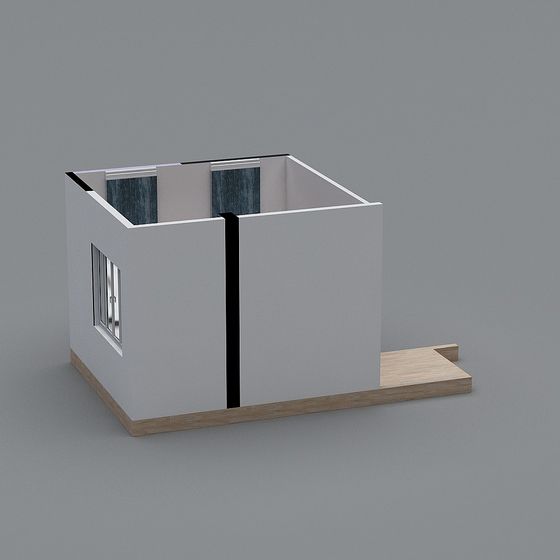 Modern Urban Cottage 3D model