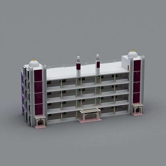 Middle Eastern Style Hotel 3D model