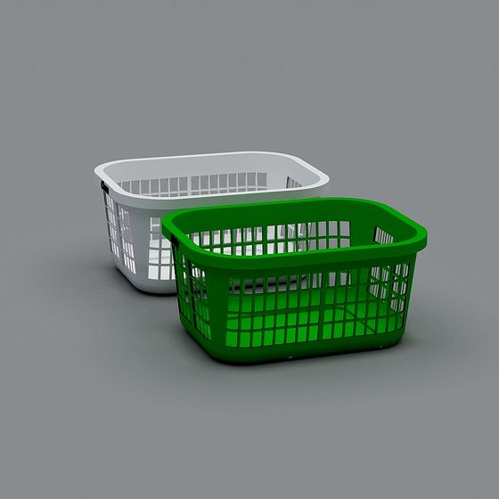 Realistic Laundry Basket 3D model