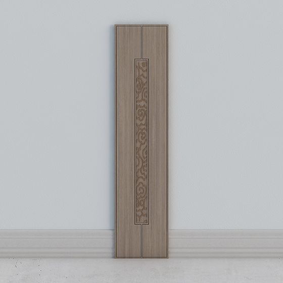 Elegant Low-Poly 3D Model with Wood Texture 3D model