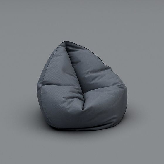 Stylish Low-Poly Bean Bag Chair 3D model