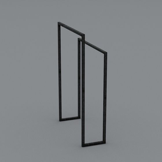 Minimalist Industrial Metal Frame 3D Model