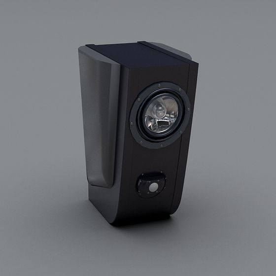 Chic Black Speaker Equipment 3D Model for Modern Spaces