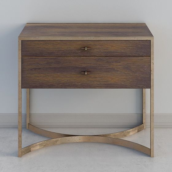 Elegant Curved Table 3D model