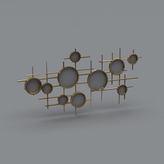 Elegant Geometric Low-Polygon 3D Model