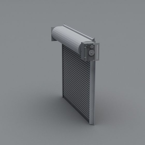 Overhead Black Door 3D Model for Modern Entrances