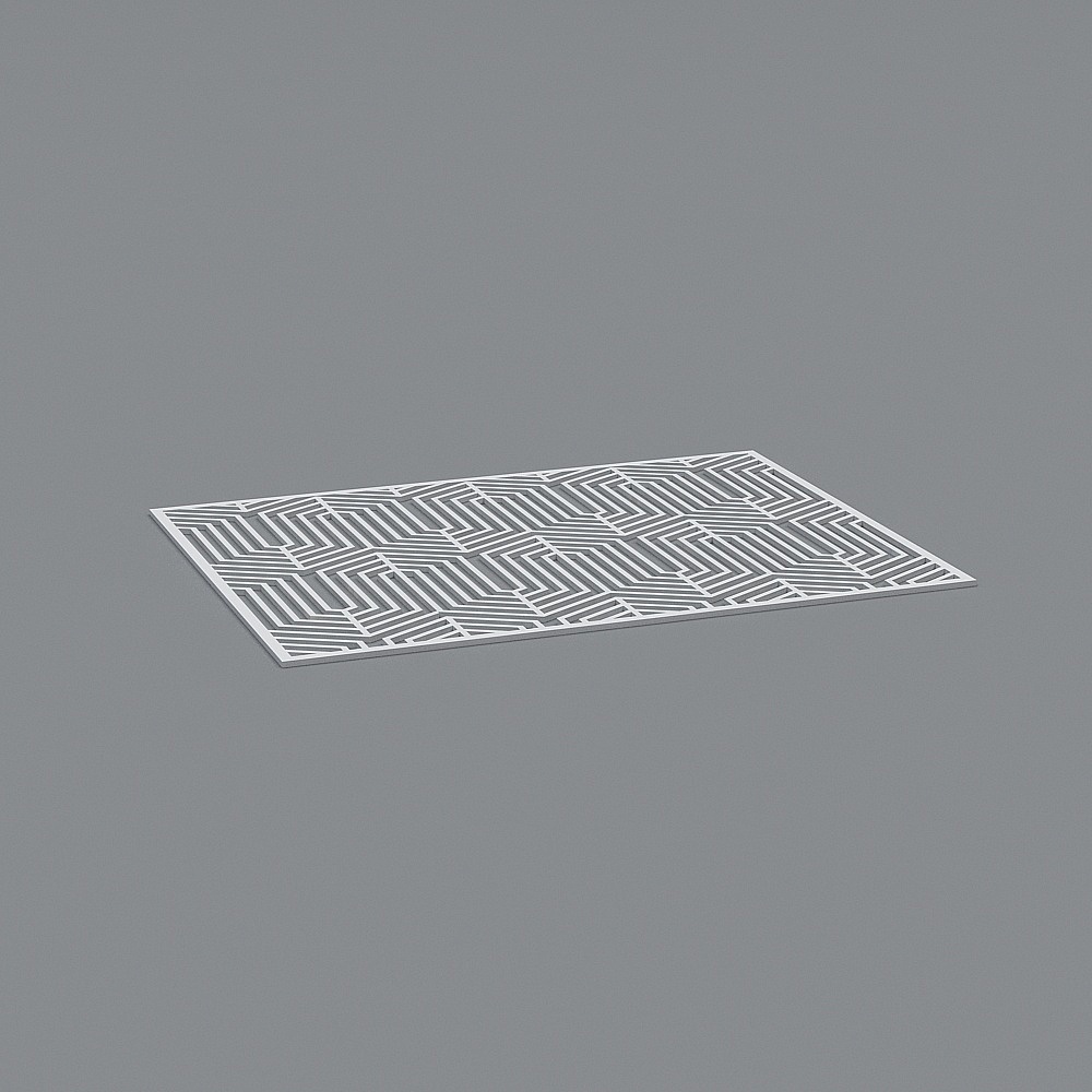 Labyrinth Floor Mat 3D model