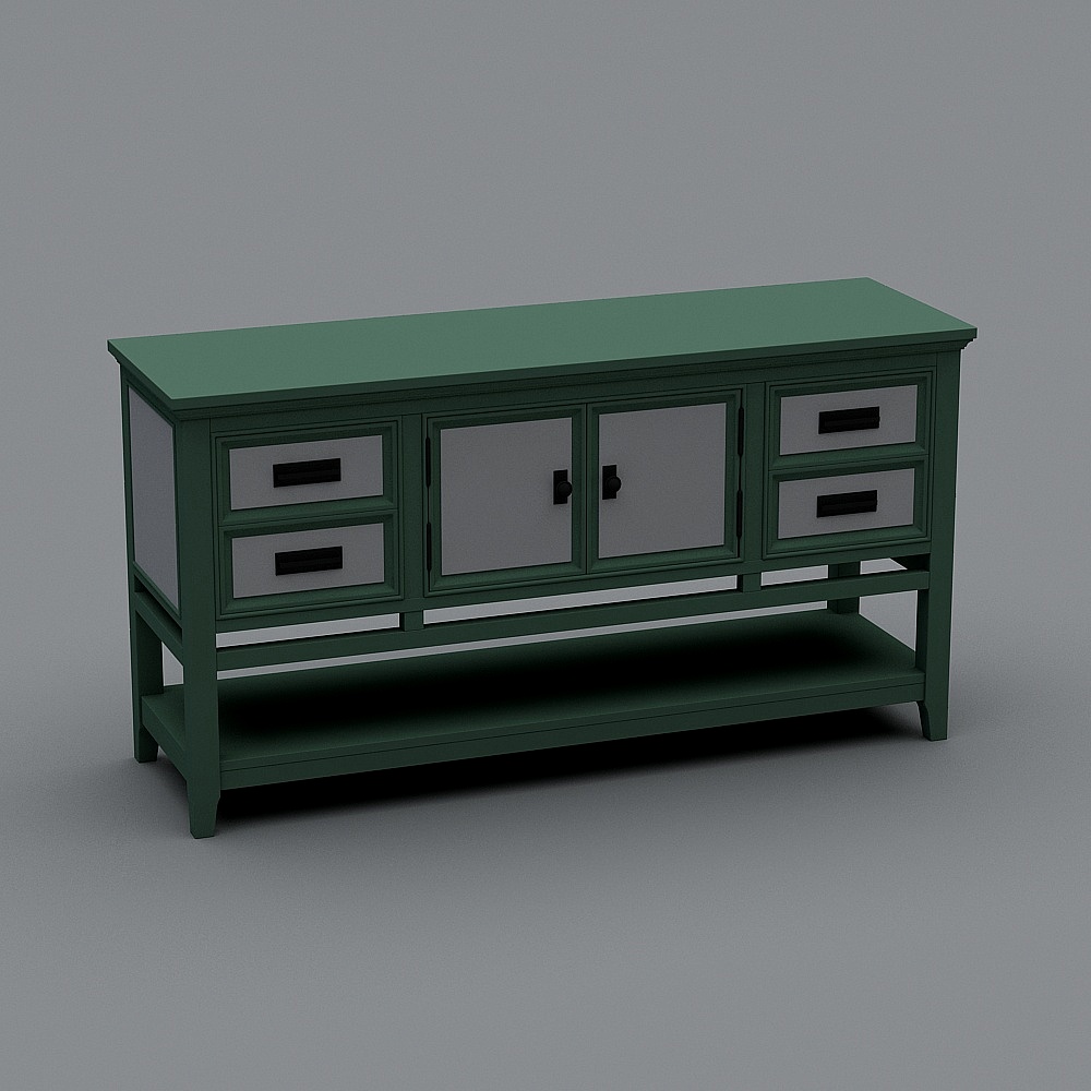 Minimalist Storage Cabinet 3D model