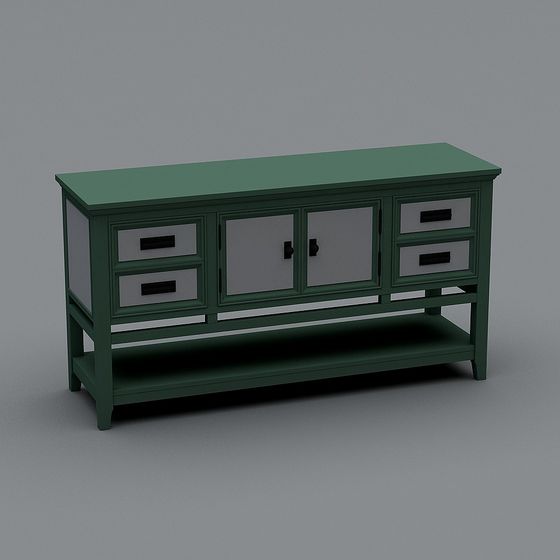 Minimalist Storage Cabinet 3D model