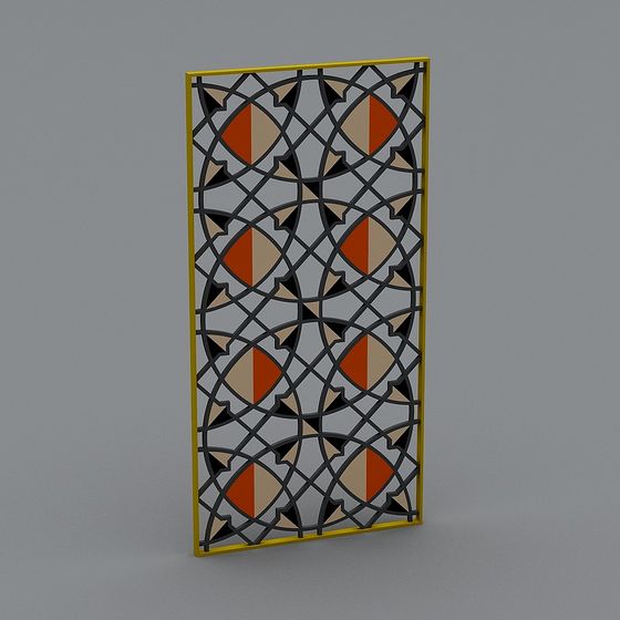 Lattice Panel 3D model for Modern Interiors