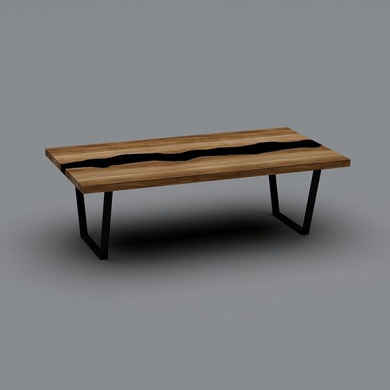 Natural Crack Table 3D model