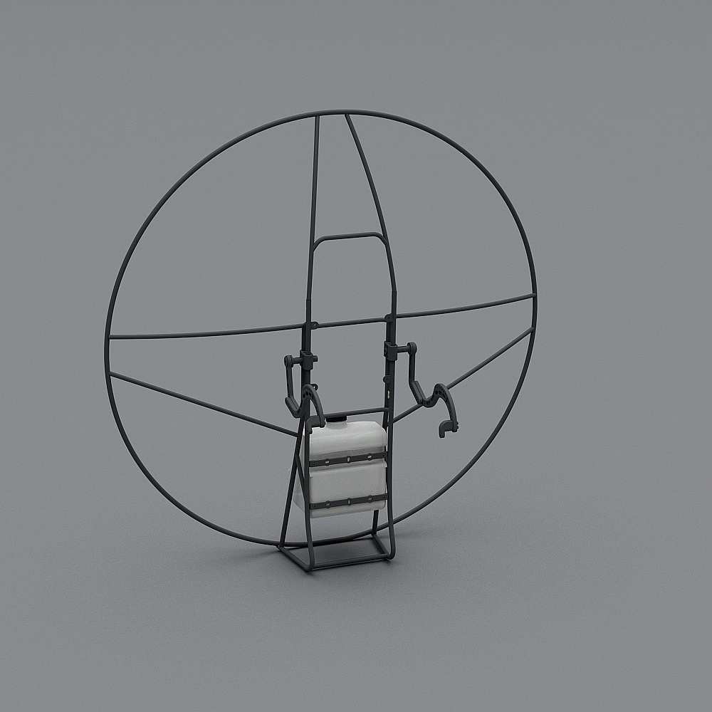 Futuristic Satellite Antenna 3D model