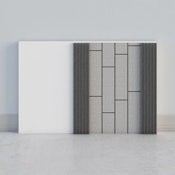 Geometric Low Polygon 3D Model for Modern Spaces