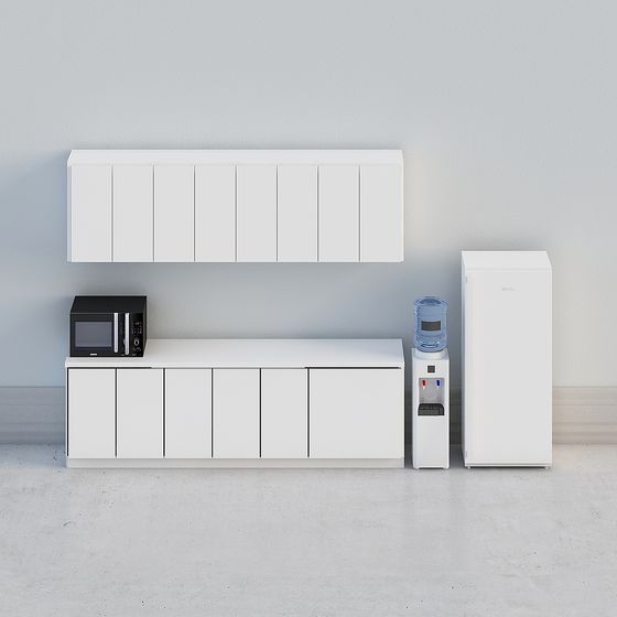 Minimalist Kitchenette 3D model