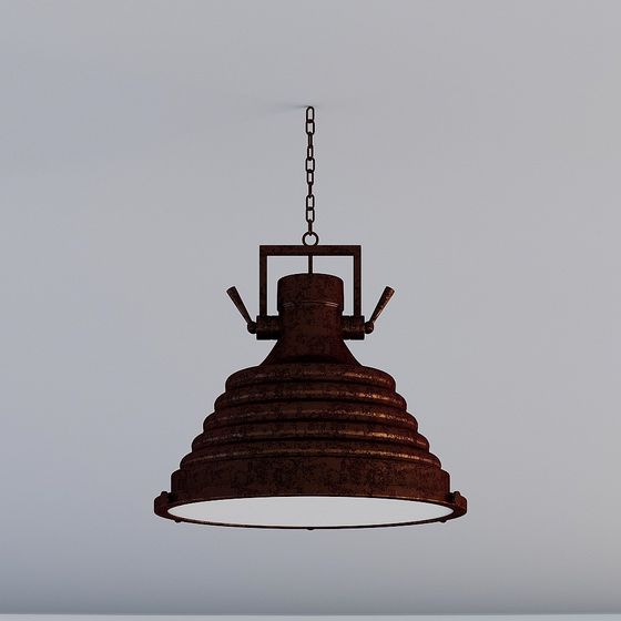 Vintage Industrial Pendant Light 3D model