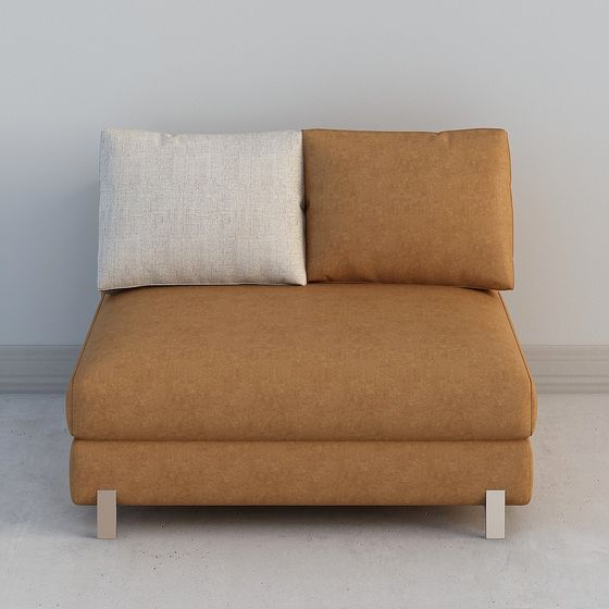 Contemporary Low-Polygon Sofa 3D model