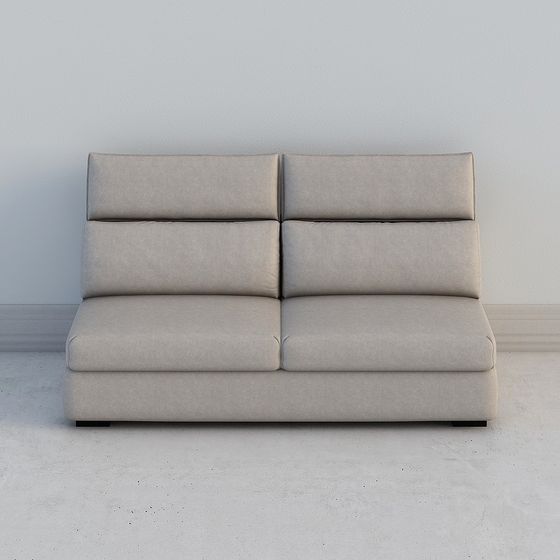 Stylish Low-Poly Sofa 3D model for Modern Interiors