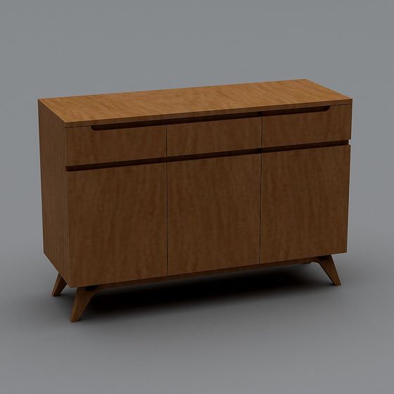 Mid-Century Modern Sideboard 3D model
