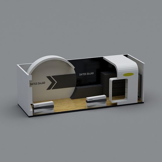 Futuristic Reception Area 3D model