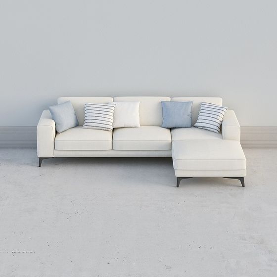 Modern Minimalist 3D Sofa Model
