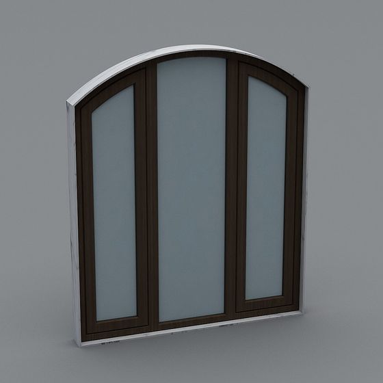 Elegant Arched Window 3D model for Modern Architecture