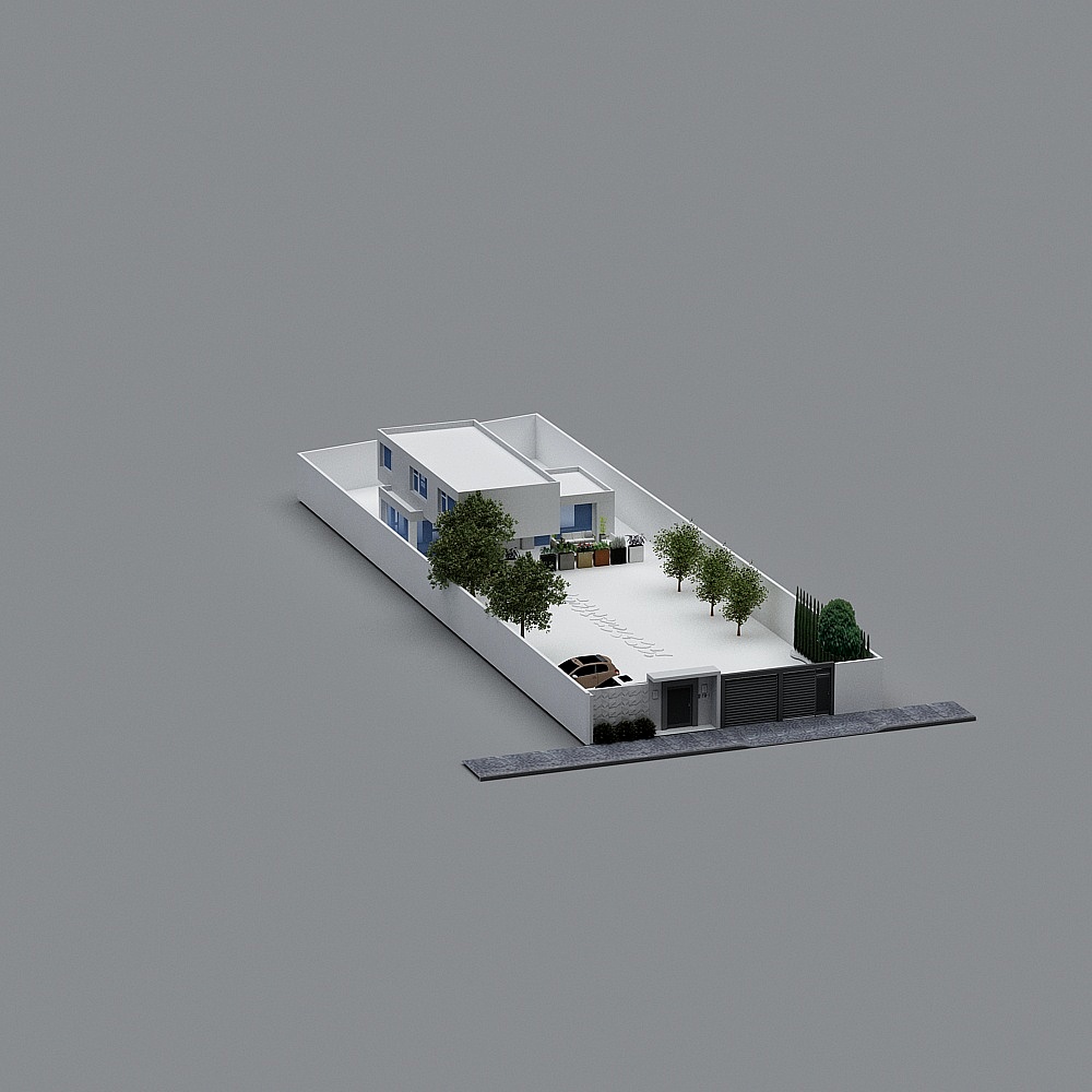 Urban Oasis Villa 3D model for Designers
