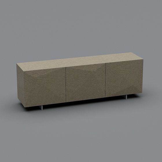 City Window TV Stand 3D model