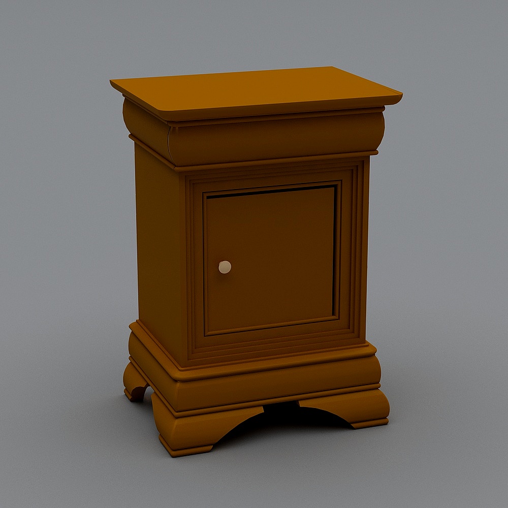 Vintage Nightstand 3D model