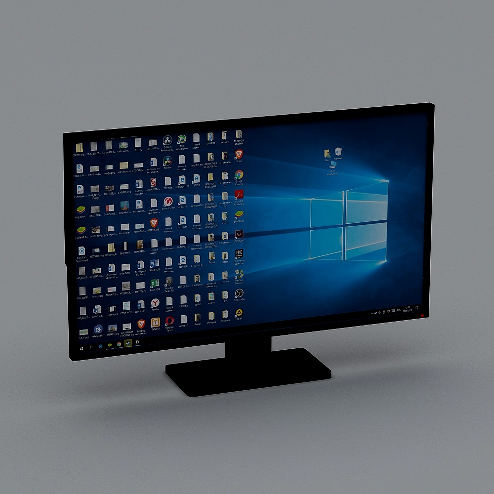 UltraDesk Monitor 3D Model